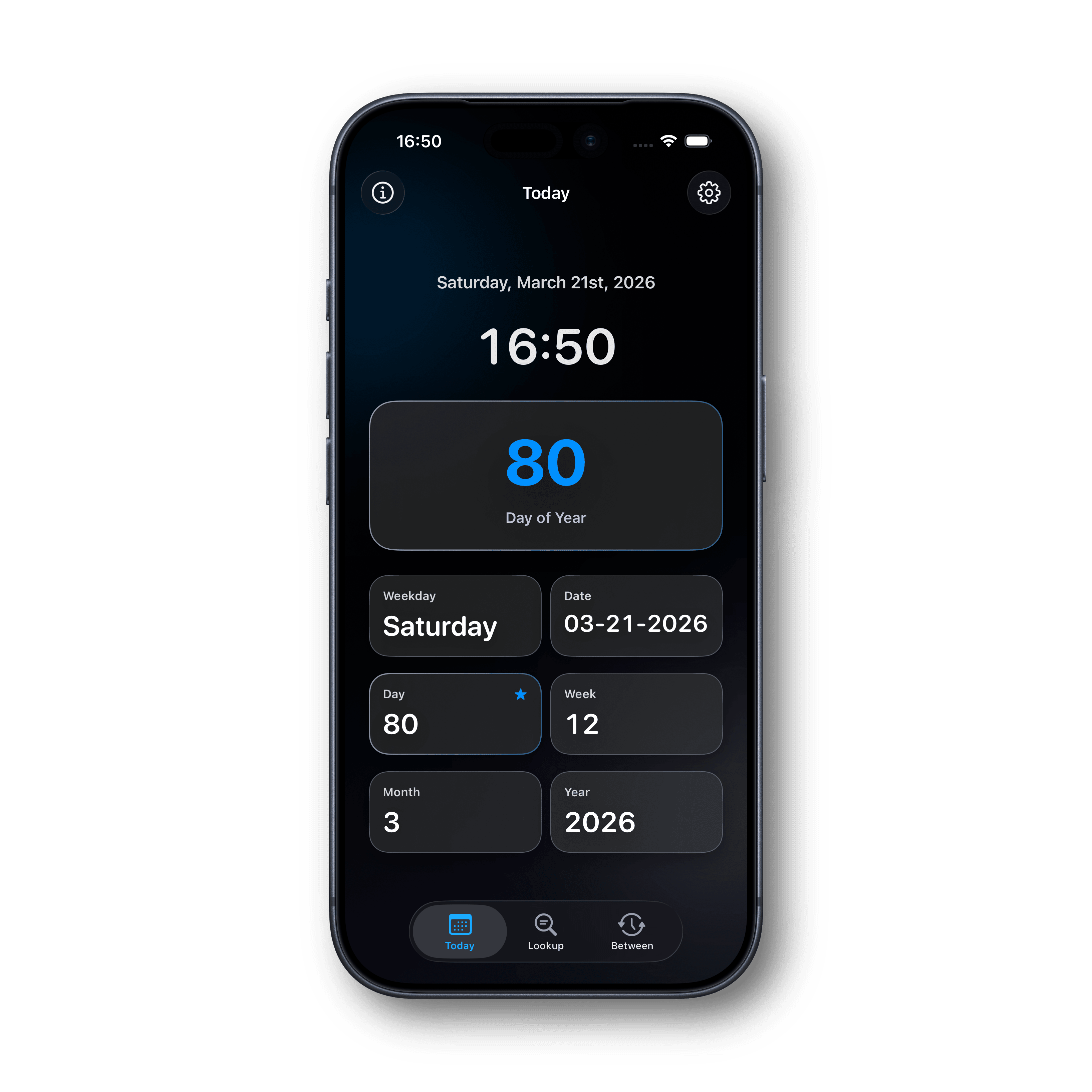 Day Tracker Today tab